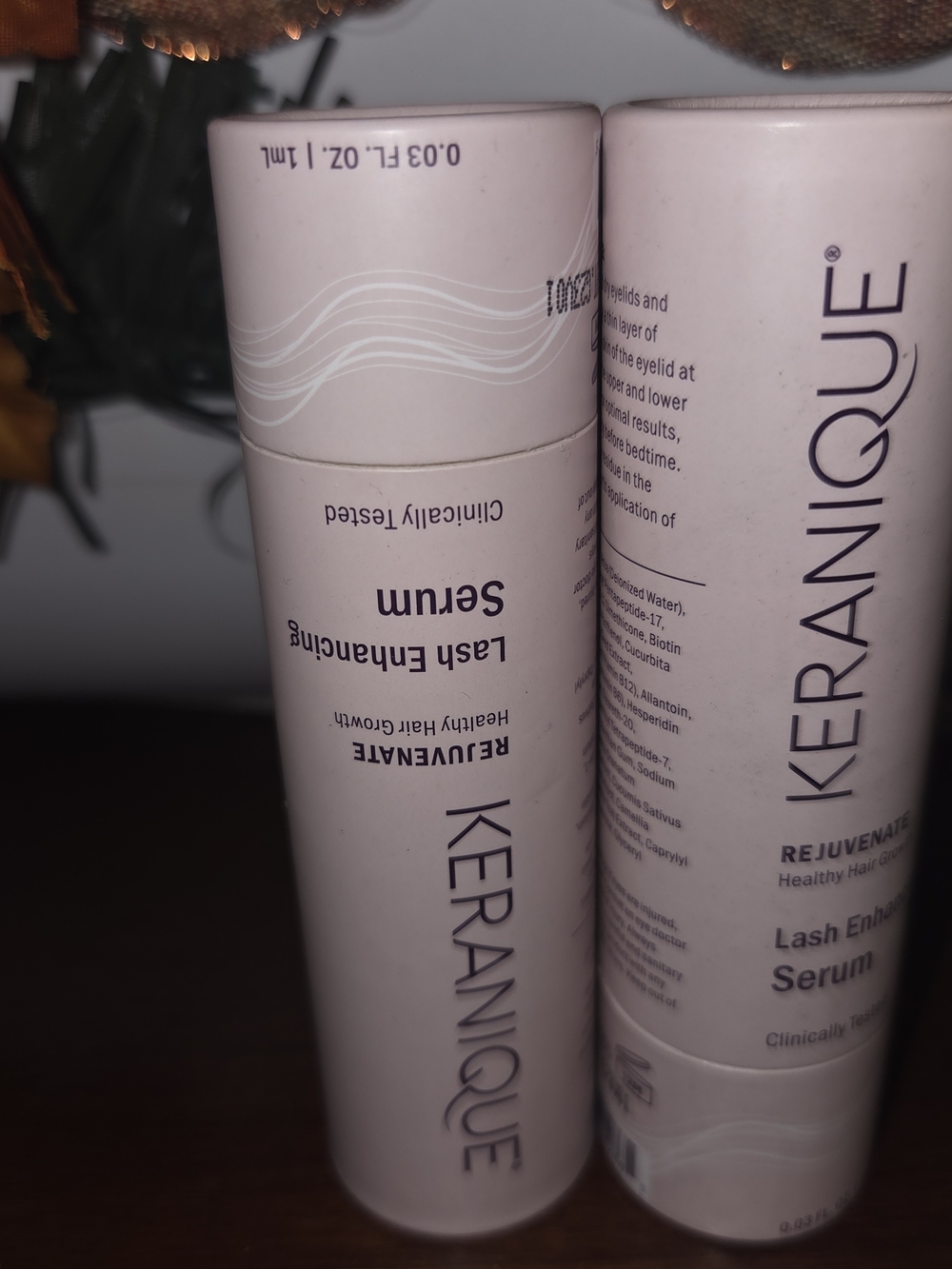 Keranique Rejuvenate Lash Enhancing Serum 0.03 fl oz / 1 mL Travel Size New